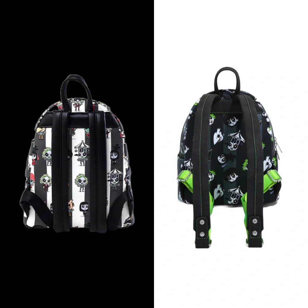 Loungefly Beetlejuice‎ Chibi All Over Print Set of 2 Mini Backpacks